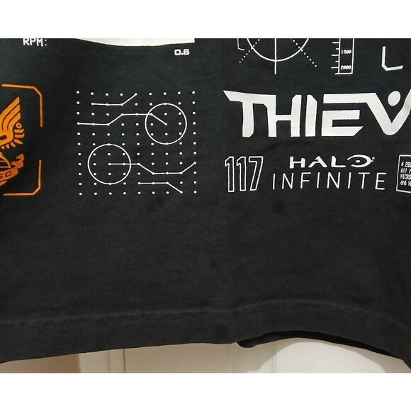100 thieves mens large longsleeve graphic print m19 ssm tshirt black orange - Picture 7 of 7